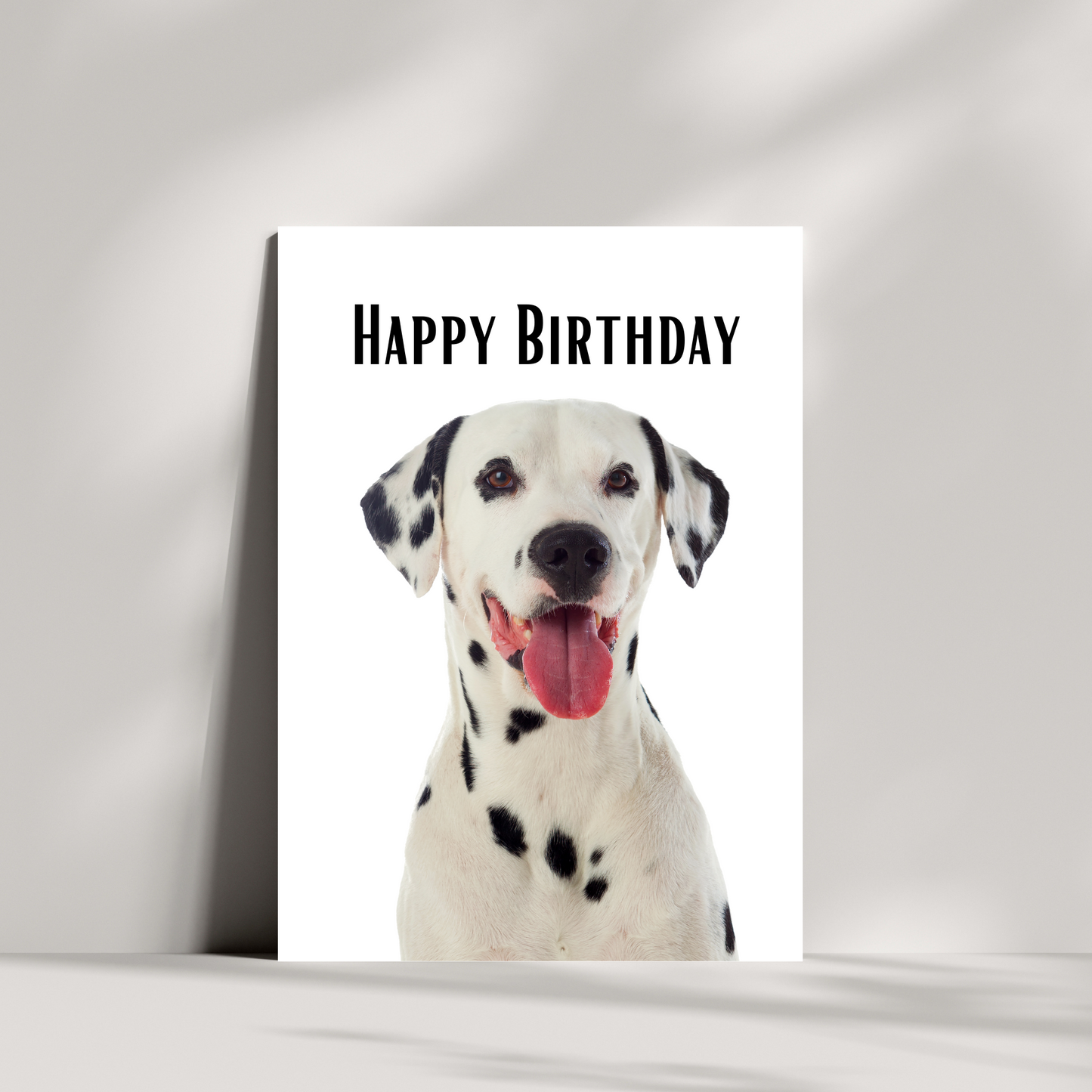 Dalmatian birthday card
