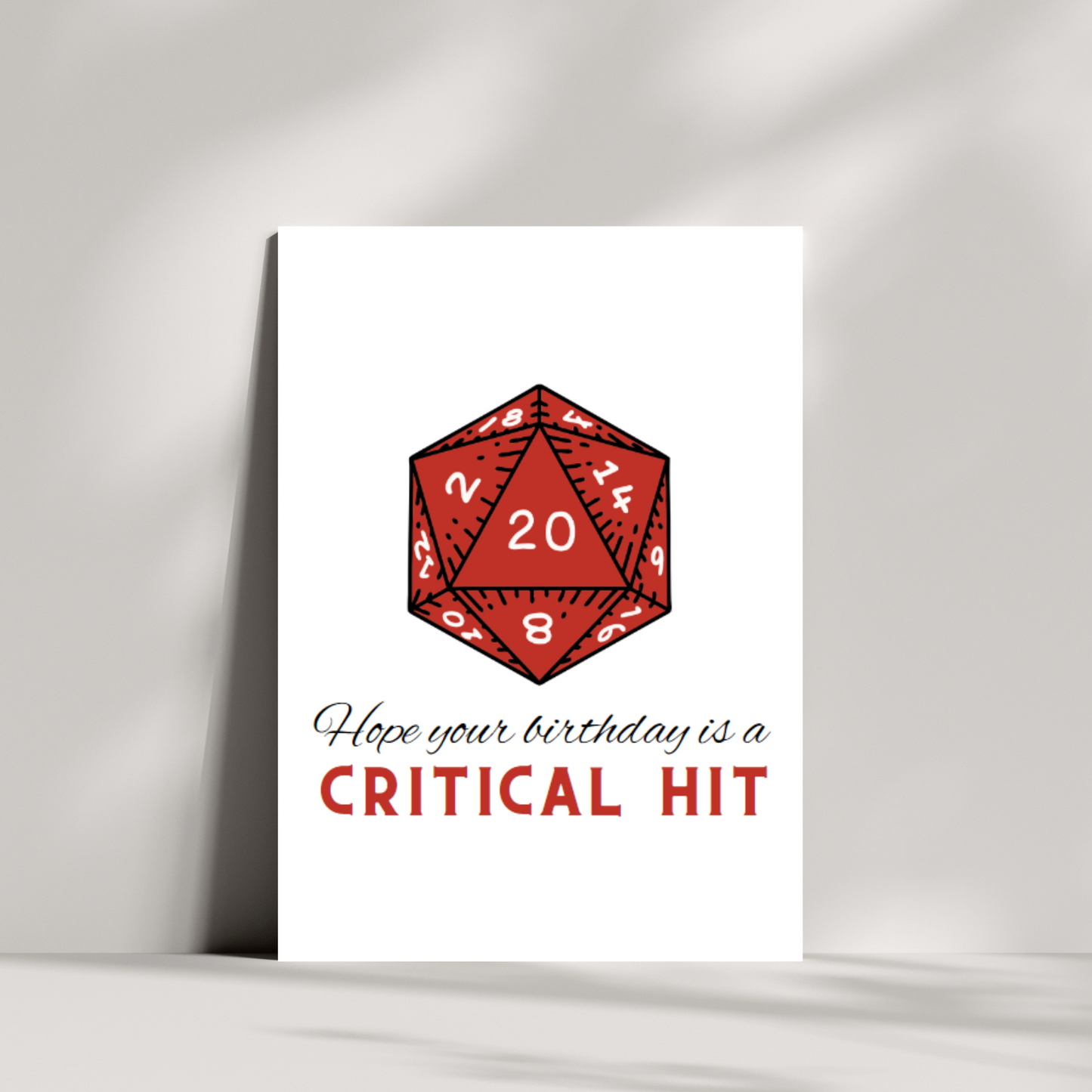 Hope your birthday is a critical hit