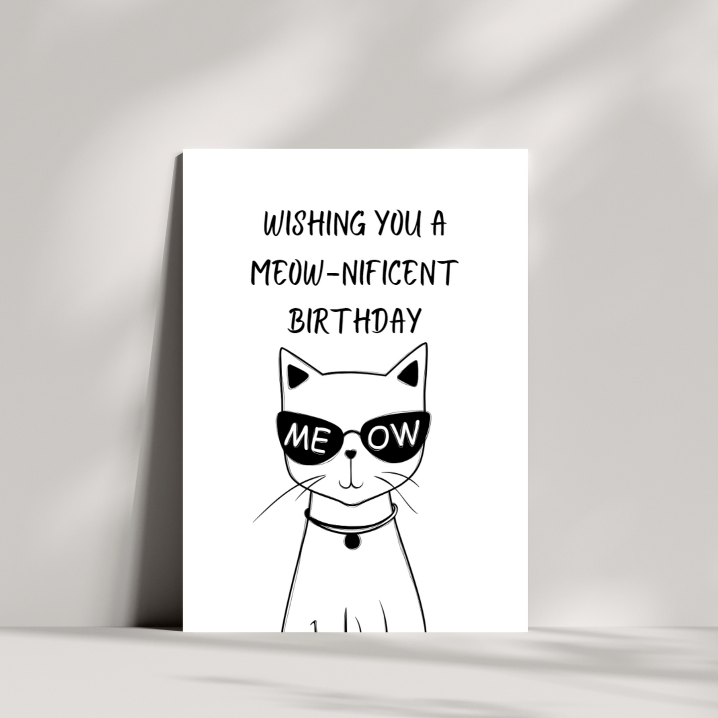 Wishing you a meow-nificent birthday