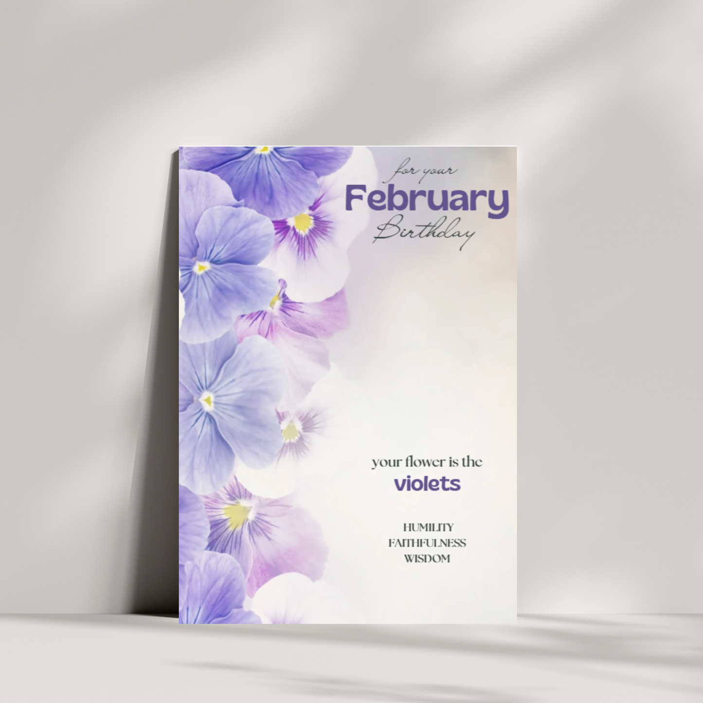 February birthday card