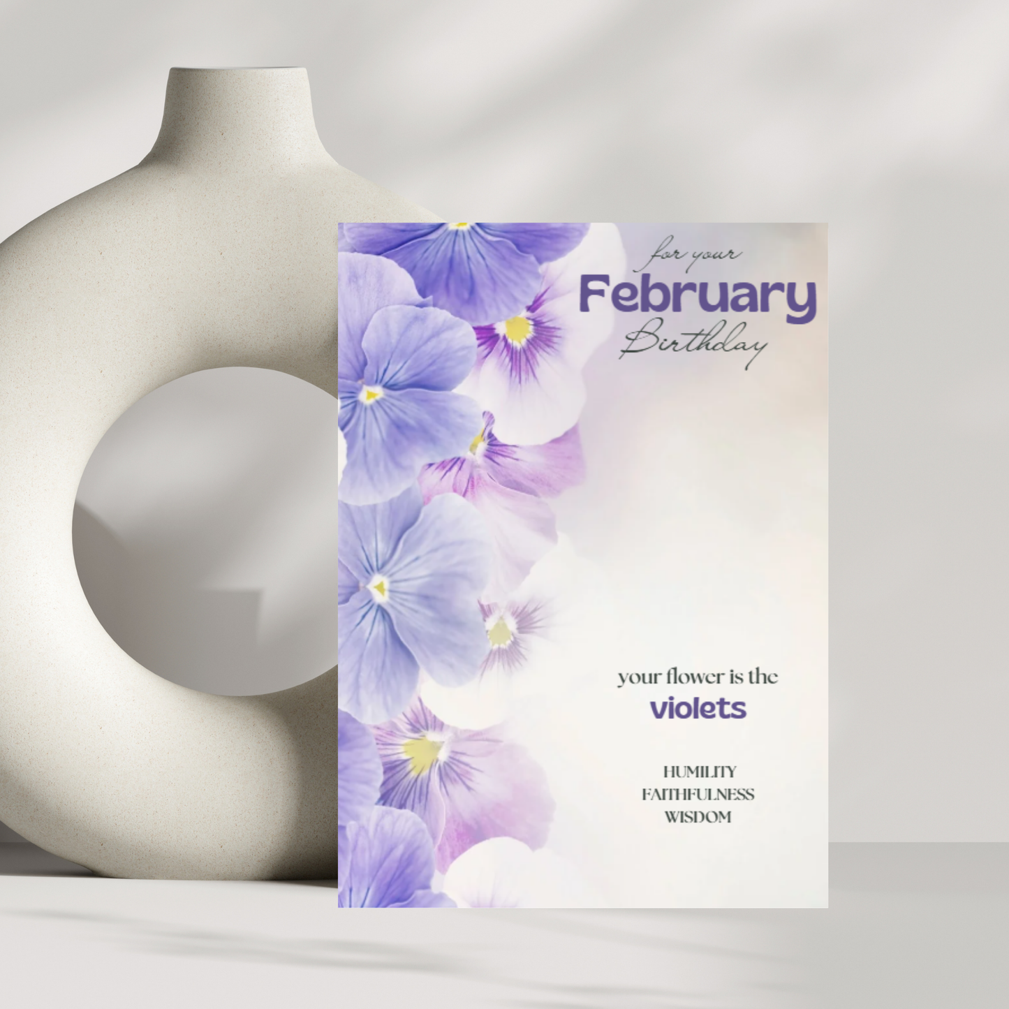 February birthday card