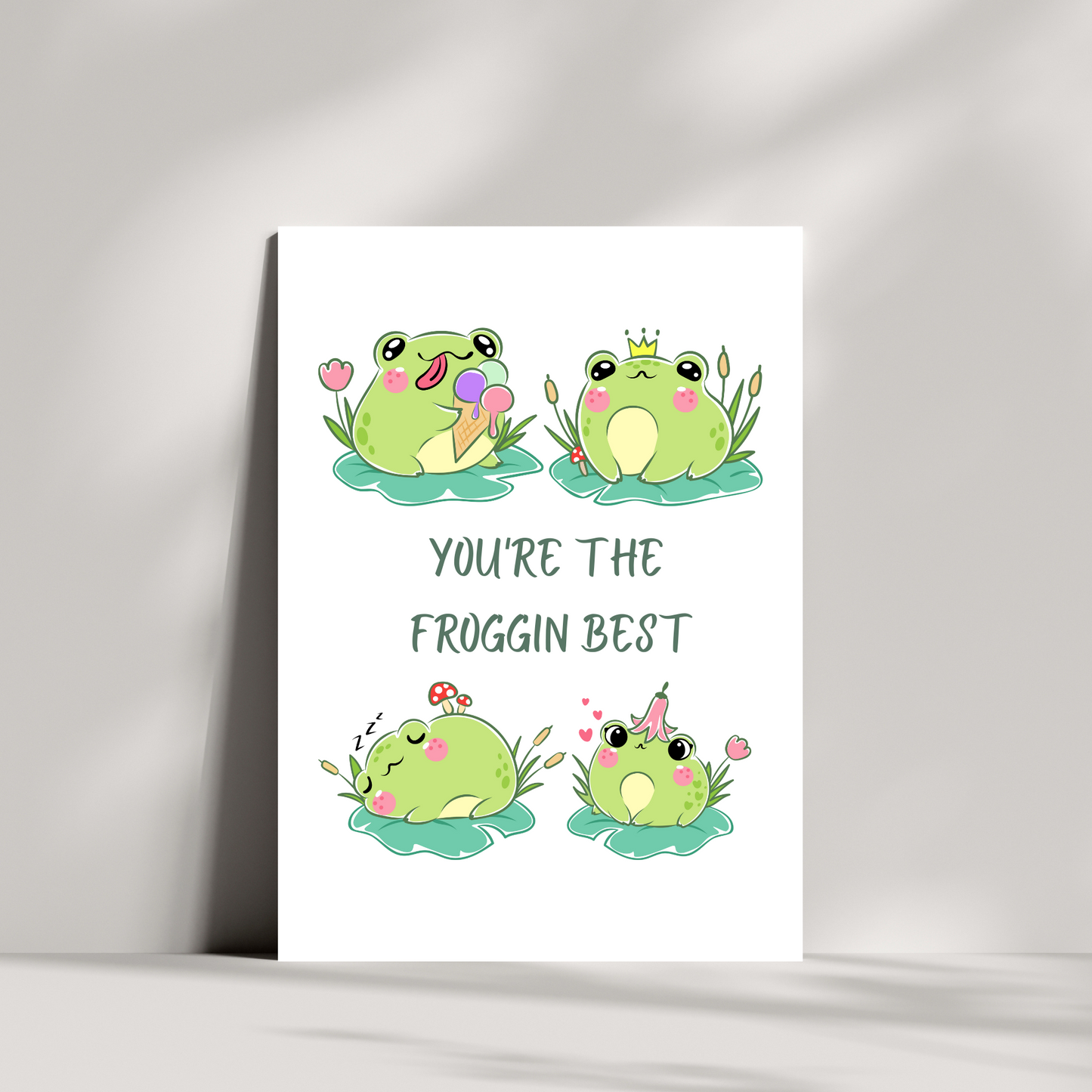 You're the froggin best - four frogs