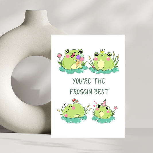 You're the froggin best - four frogs