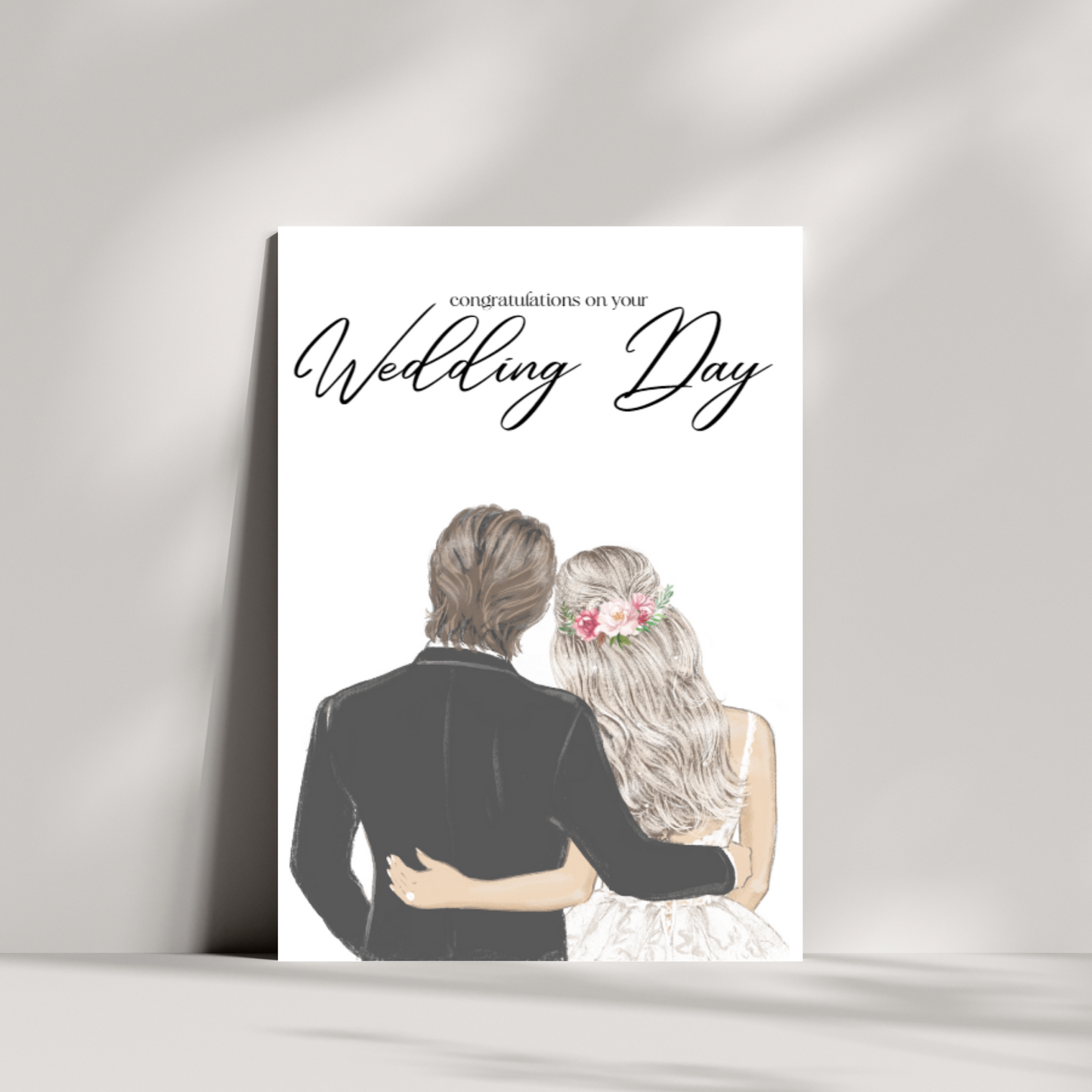 Congratulations on your wedding day - Mr & Mrs