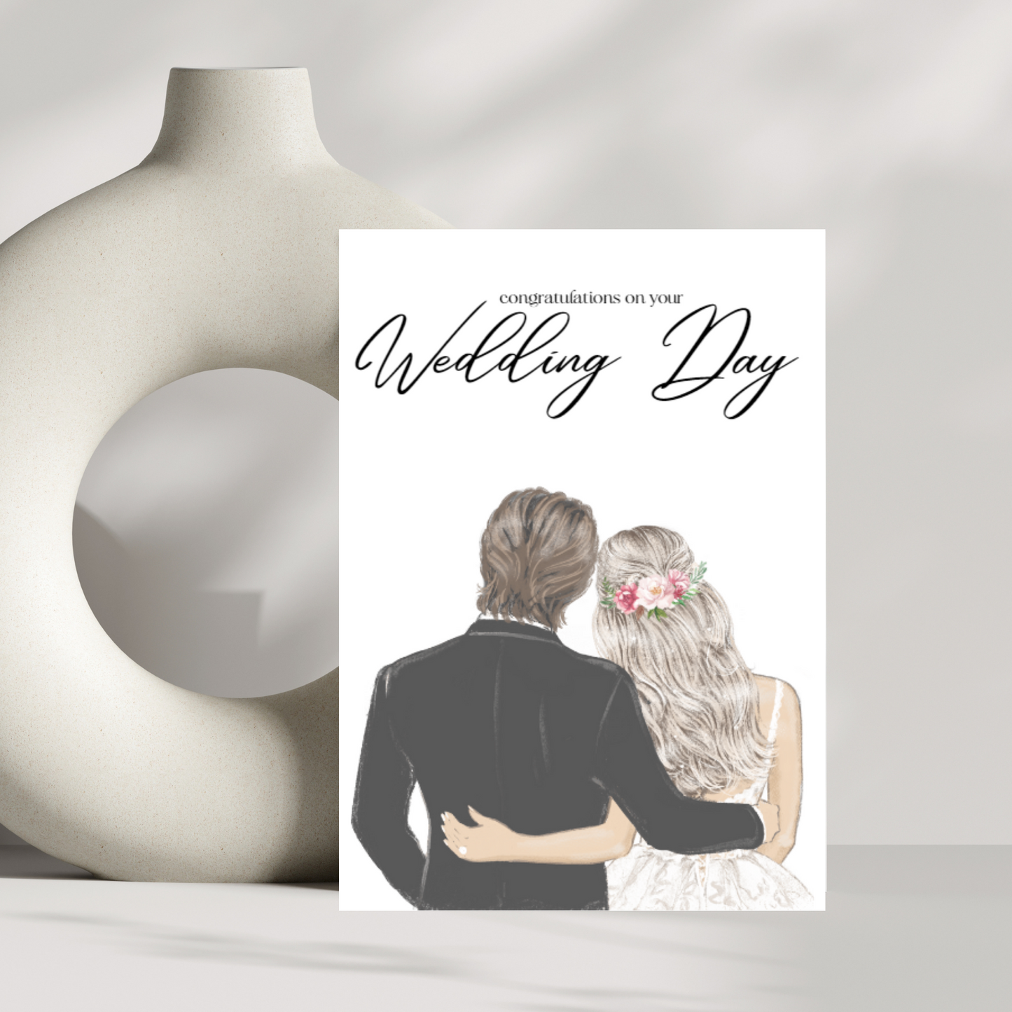 Congratulations on your wedding day - Mr & Mrs
