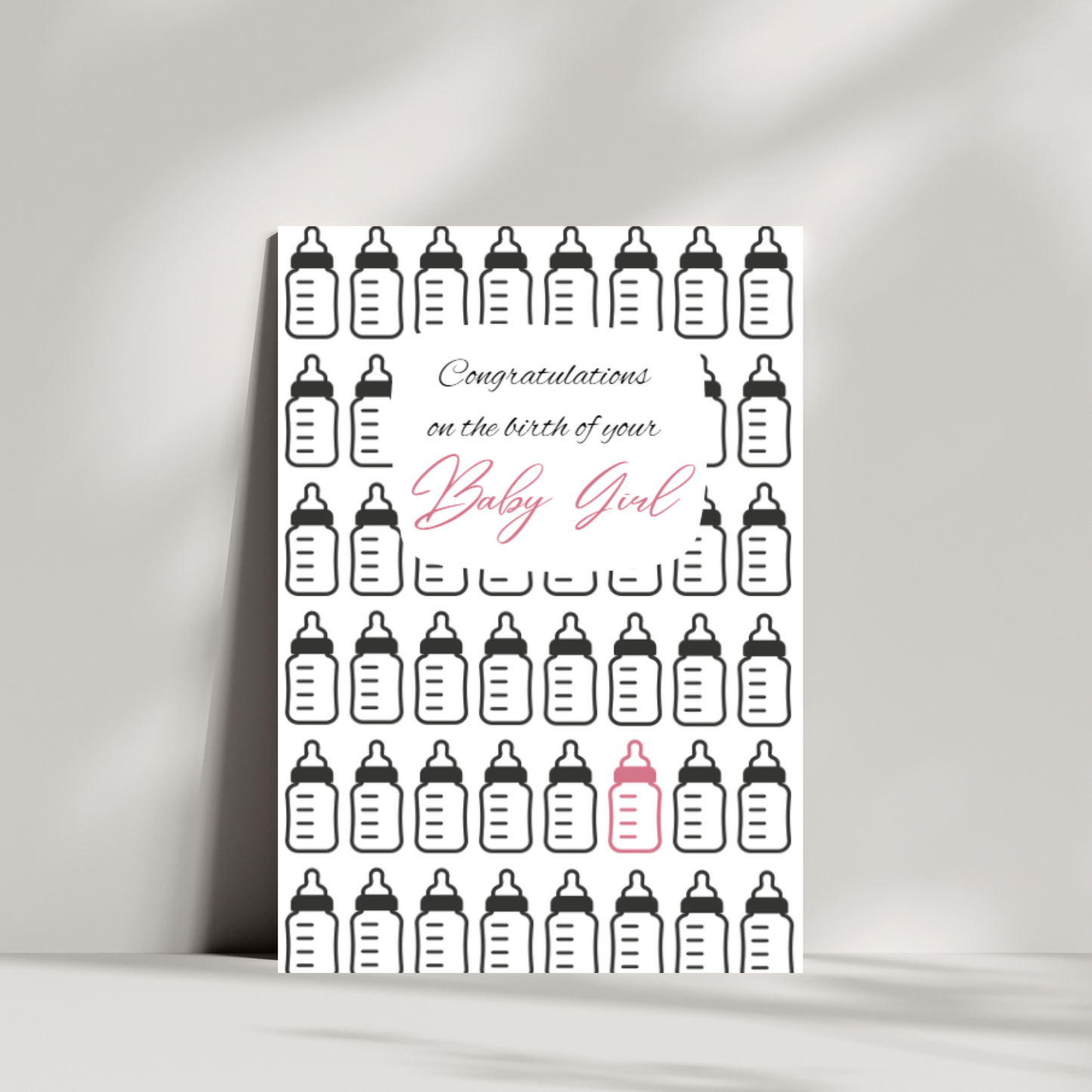 Congratulations on the birth of your baby boy/girl card