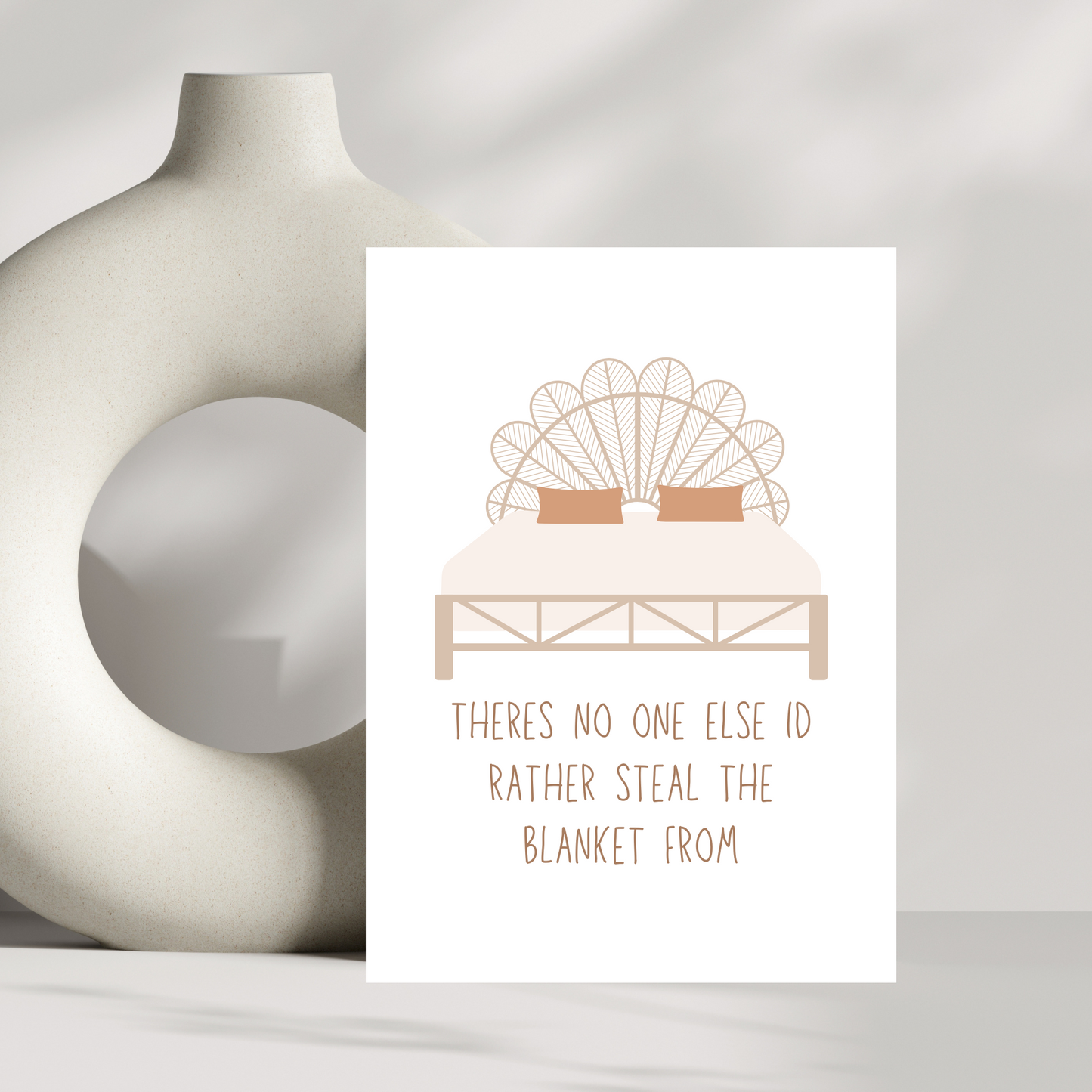 There's no one else id rather steal the blanket from greetings card