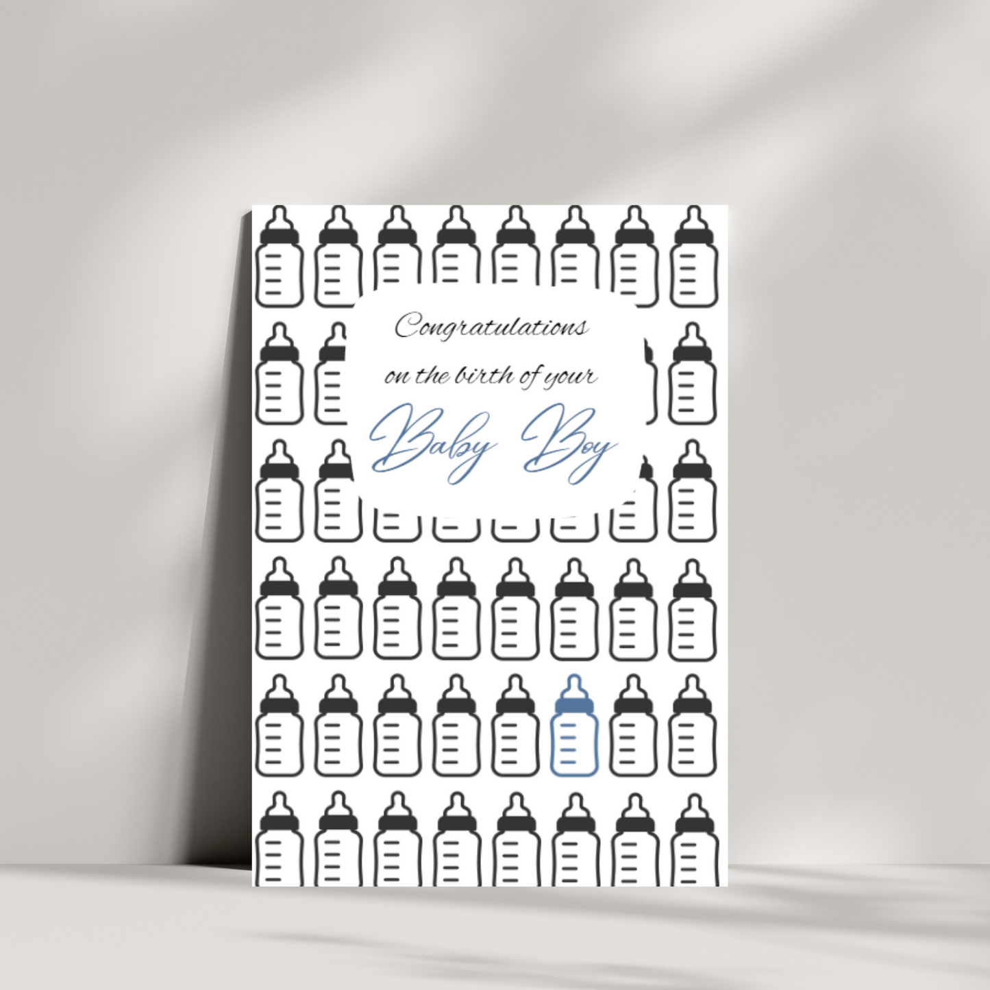 Congratulations on the birth of your baby boy/girl card