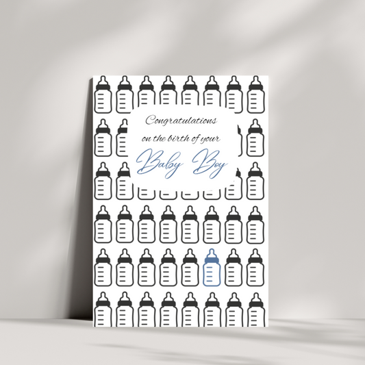 Congratulations on the birth of your baby boy/girl card