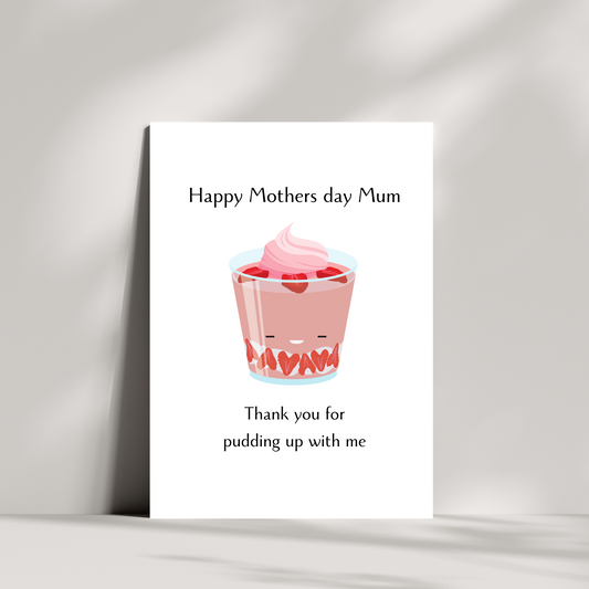 Thank you for pudding up with me