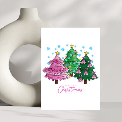 Ballet Christmas tree Christmas card