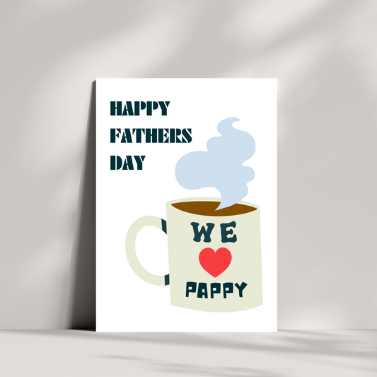 We love you Pappy/Grandpa mug fathers day card