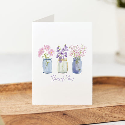 Floral Vase Thank You Card