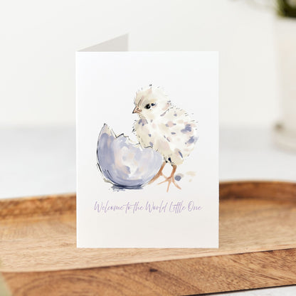 Welcome Little One Chick Card