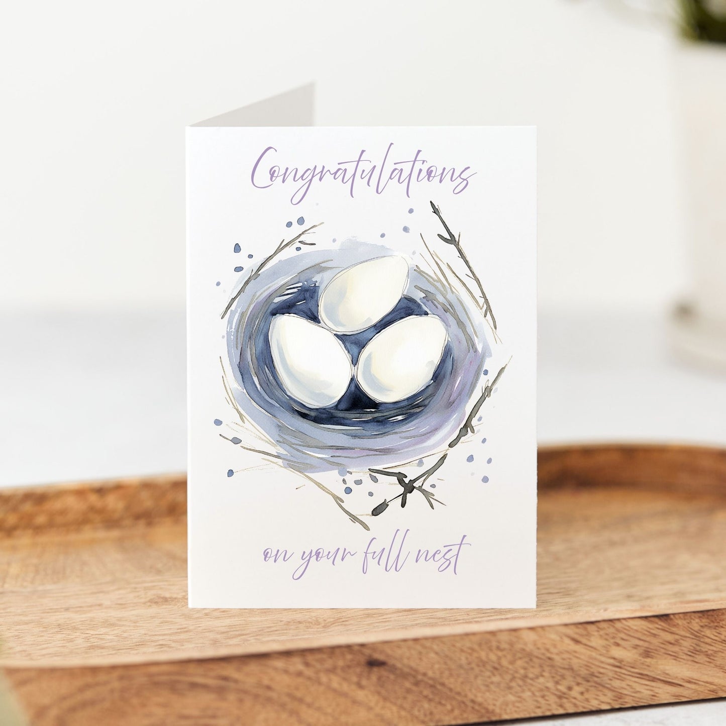 Congratulations on Your Full Nest New Baby Card