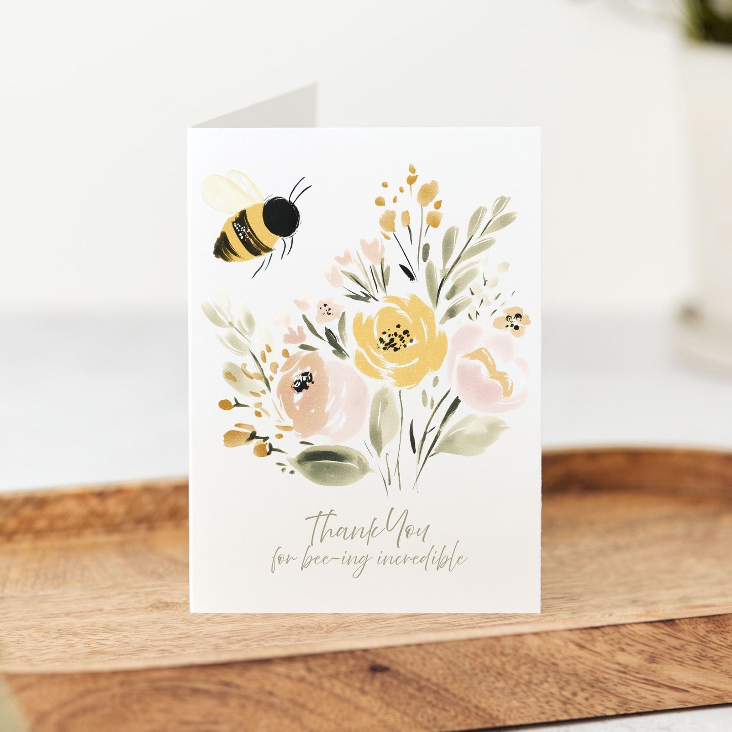 Bee Thank You Floral Card