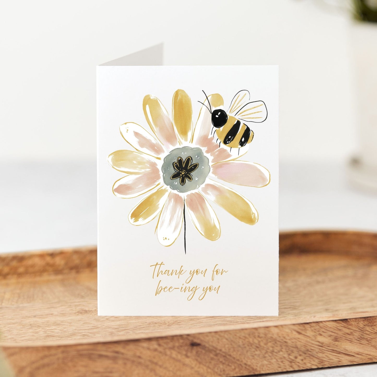 Daisy Bee Thank You Card