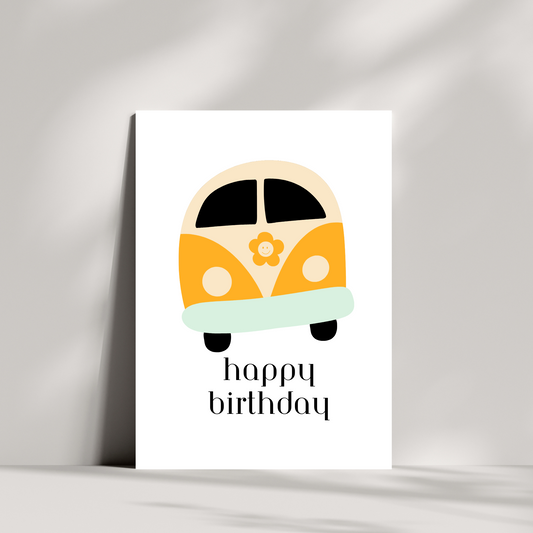 Camper Van Birthday Card