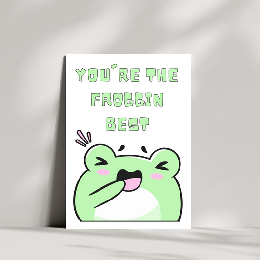 Youre the froggin best greetings card