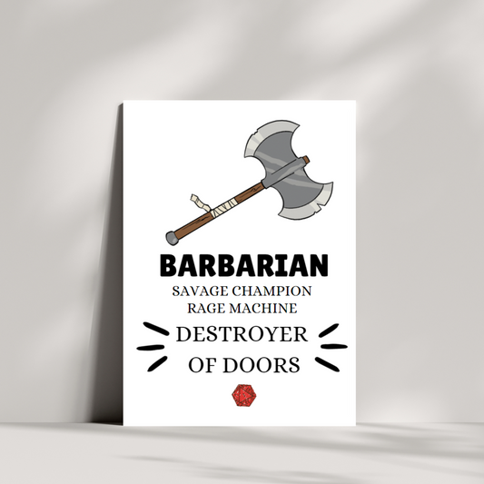 Barbarian birthday card (Copy)