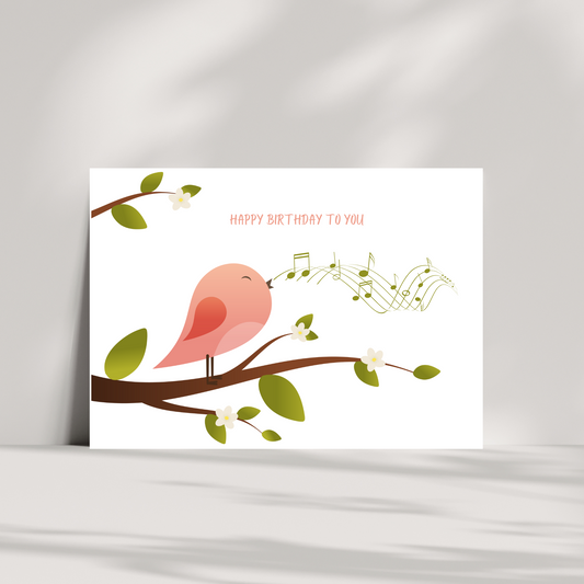 Birdie birthday card