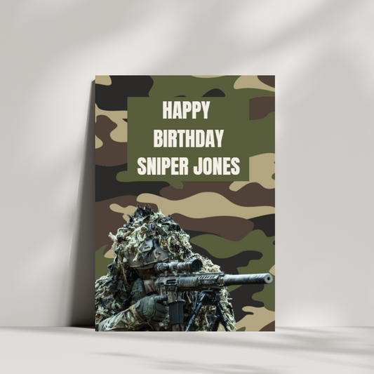 Happy Birthday sniper card