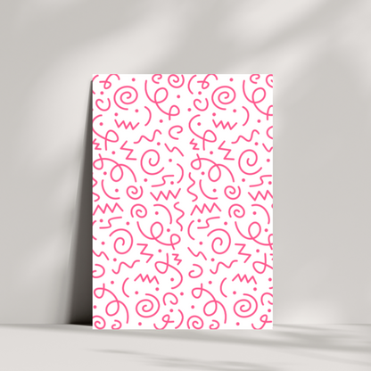 Pink swirls