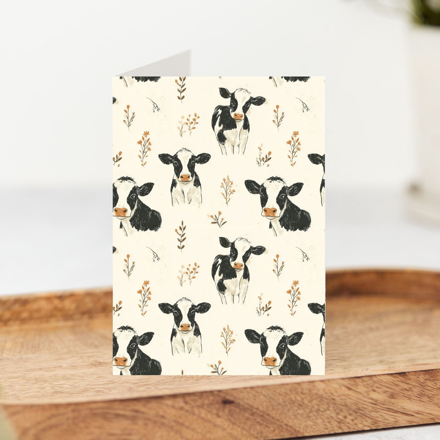 Countryside Cow Greeting Card