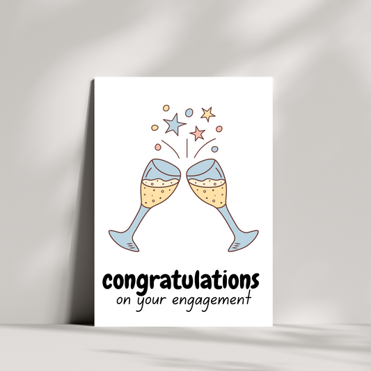 congratulations on you're engagement card