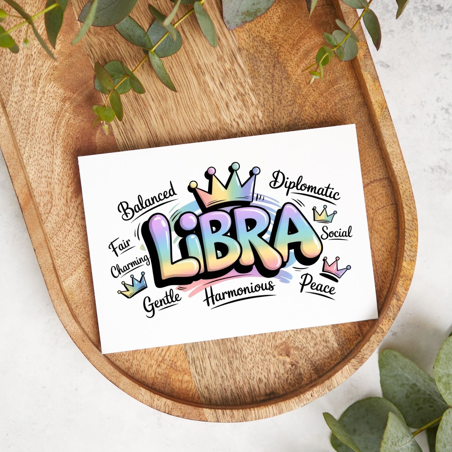 Libra Zodiac Card – Balanced & Gentle Star Sign Card