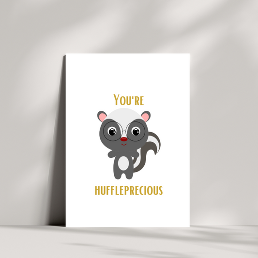 You're Huffleprecious- snake - birthday card