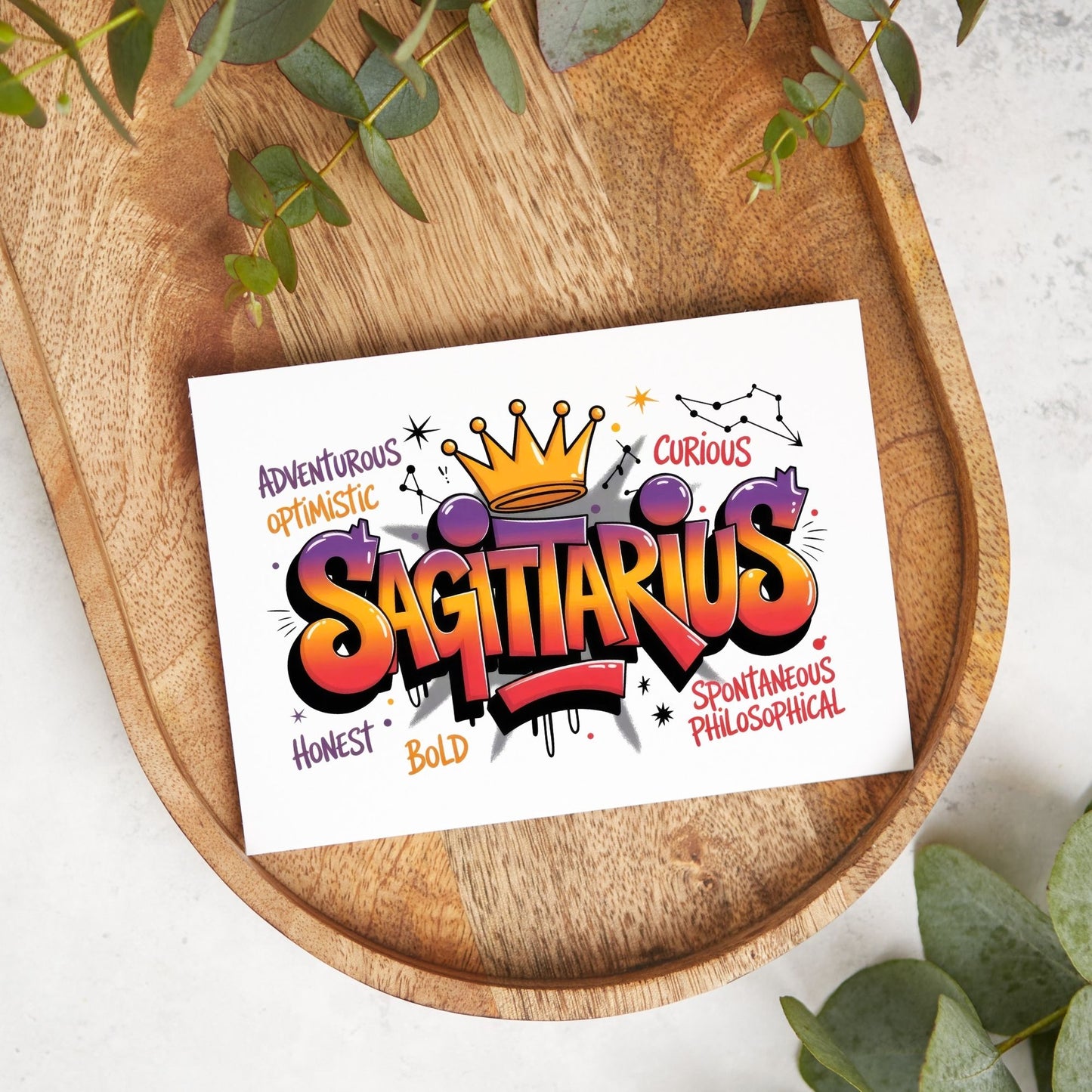 Sagittarius Zodiac Card – Adventurous & Free-Spirited Card