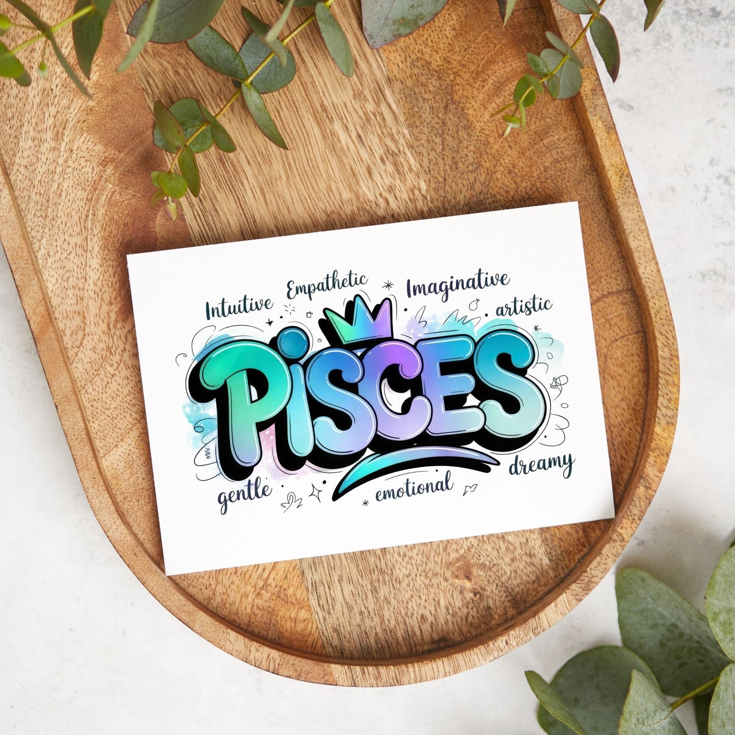 Pisces Zodiac Card – Dreamy & Creative Star Sign Card
