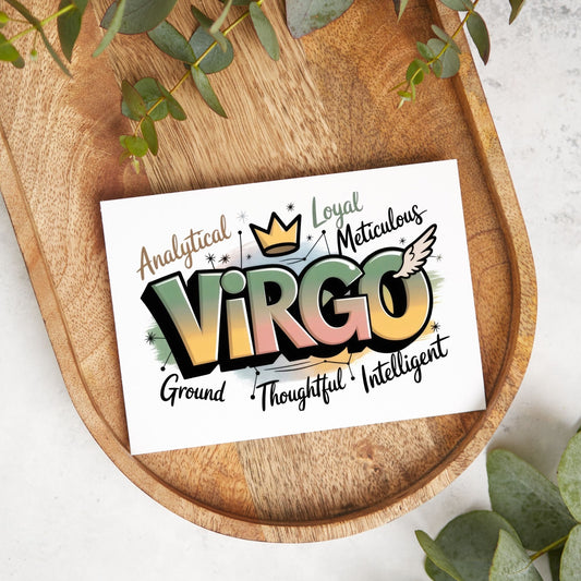 Virgo Zodiac Card – Thoughtful & Intelligent Card