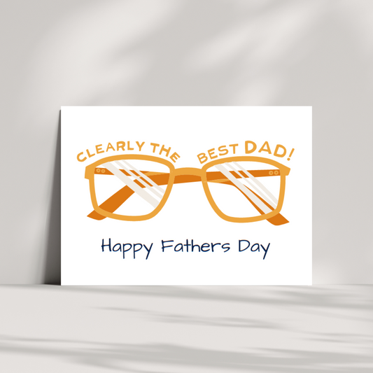 Clearly the best dad! - happy fathers day card