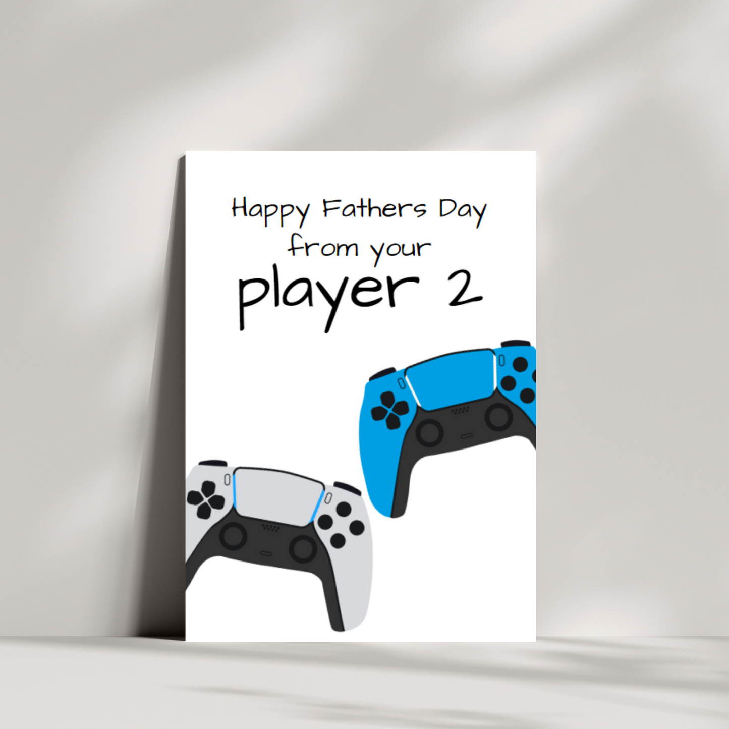 Happy fathers day from your player 2 fathers day card - two options
