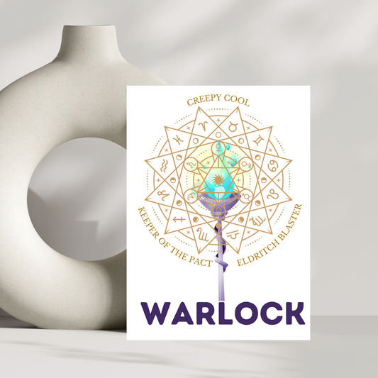 Warlock birthday card