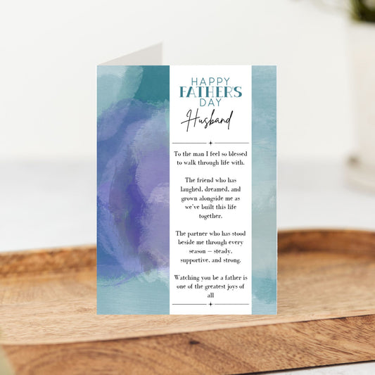 Happy Father’s Day Husband Card | Romantic Card for Husband