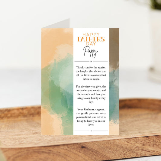 Happy Father’s Day Pappy Card | Thoughtful Grandad Card
