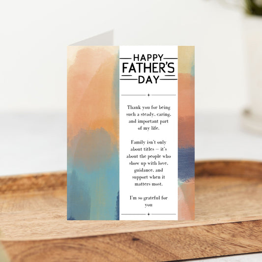 Happy Father’s Day Father Figure Card | Uncle Father’s Day Card