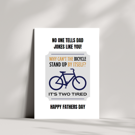 No one tells dad jokes like you! fathers day card
