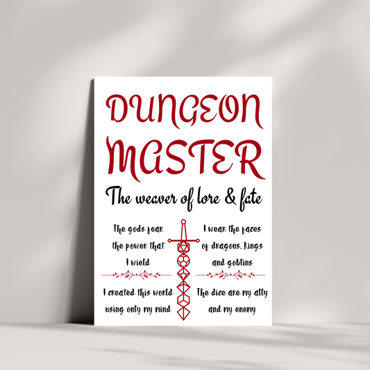 Dungeon master birthday card