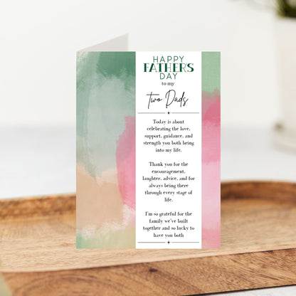 Happy Father’s Day Two Dads Card | Father’s Day Card