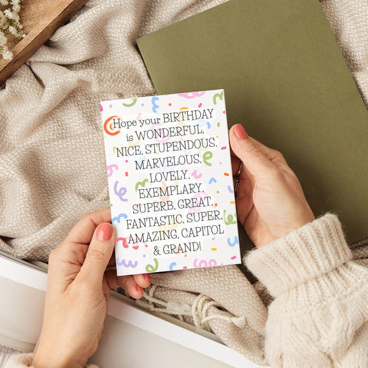 Hope your BIRTHDAY is WONDERFUL