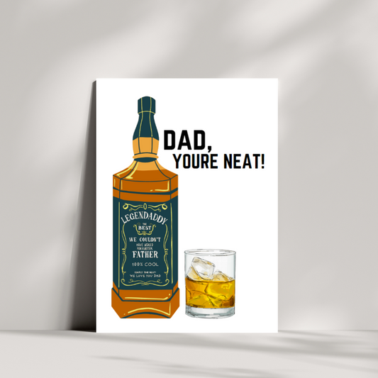 DAD, you're neat! greetings card