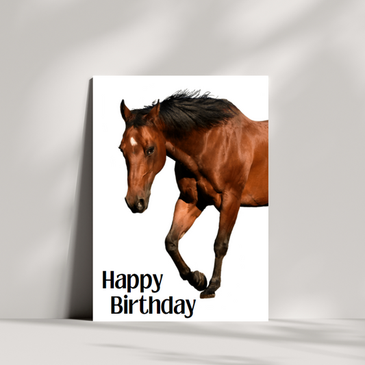 Horse birthday card