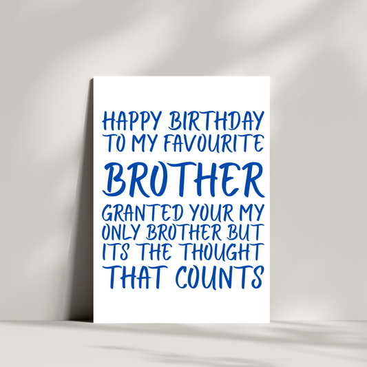 Happy Birthday to my favourite brother