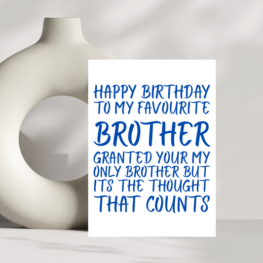Happy Birthday to my favourite brother