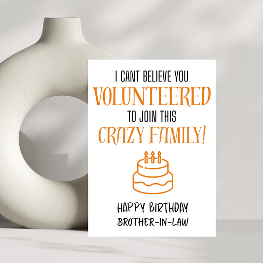 I cant believe you volunteered to join this crazy family