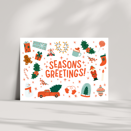 Seasons greetings Christmas card